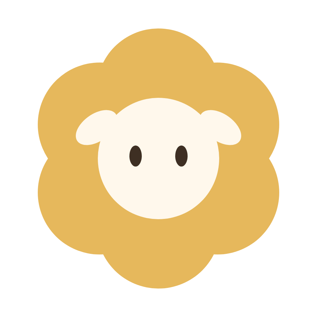咩咩日記 Logo 小羊